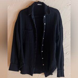 Black Button Down Shirt